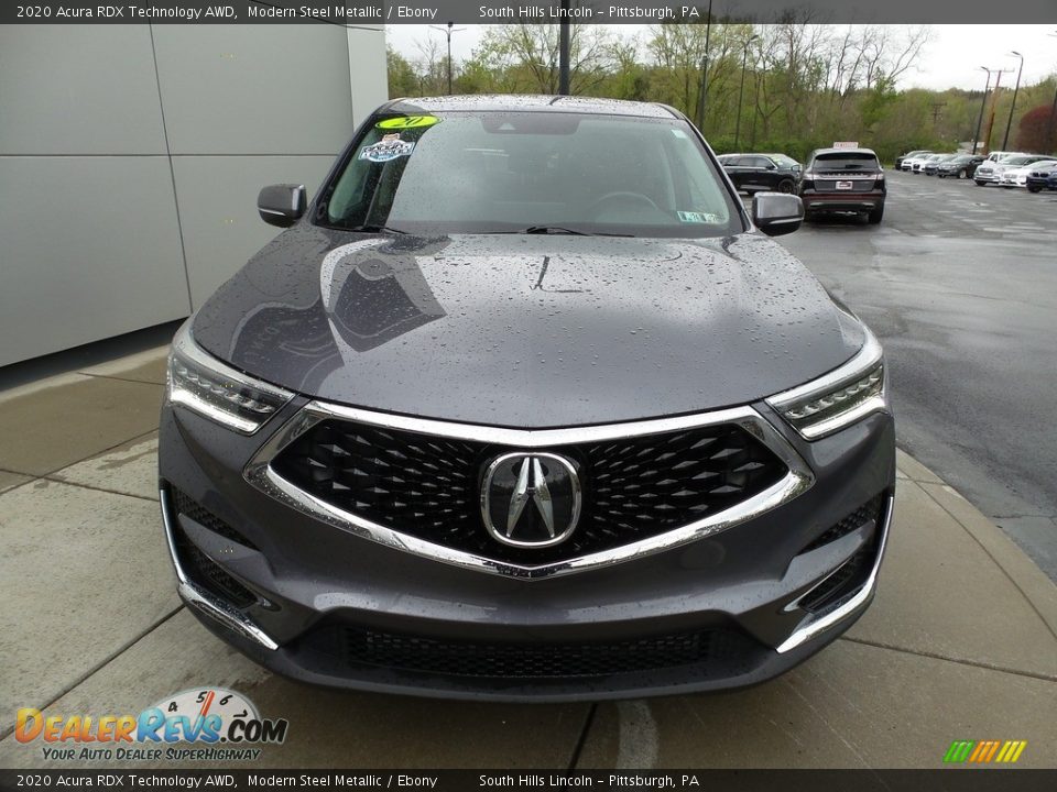 2020 Acura RDX Technology AWD Modern Steel Metallic / Ebony Photo #9