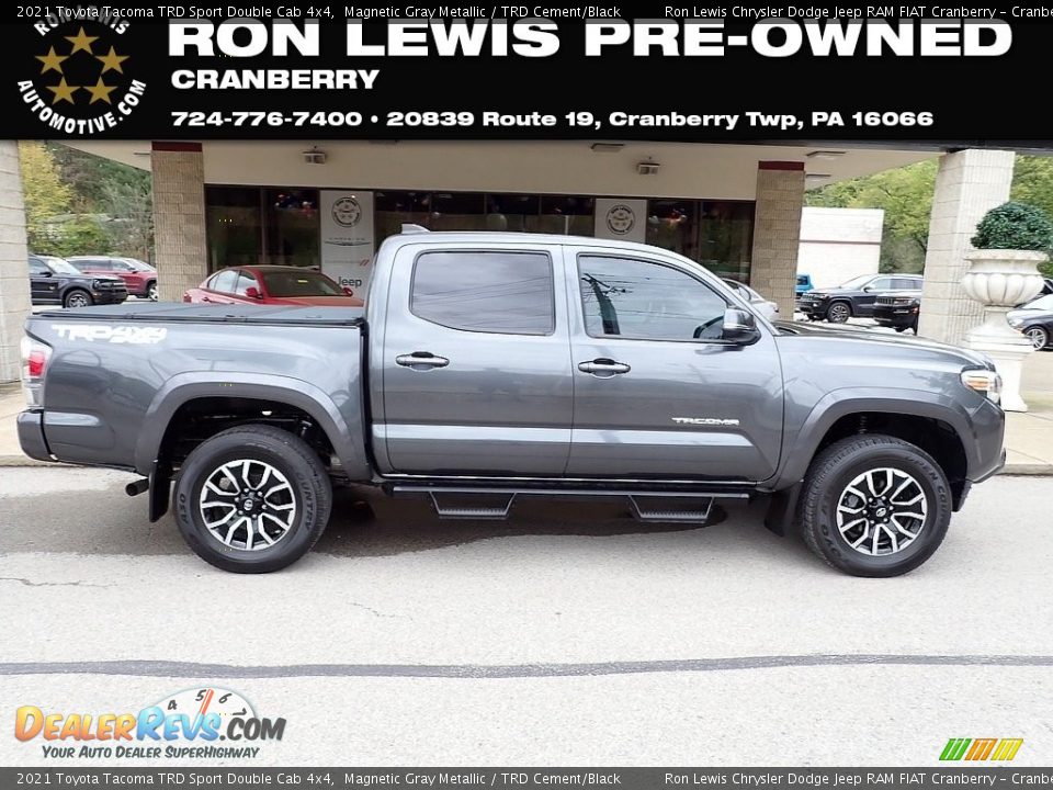 2021 Toyota Tacoma TRD Sport Double Cab 4x4 Magnetic Gray Metallic / TRD Cement/Black Photo #1