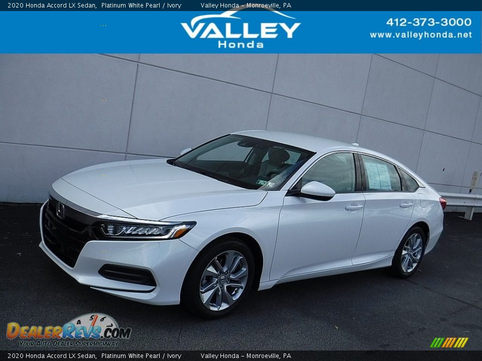 2020 Honda Accord LX Sedan Platinum White Pearl / Ivory Photo #1