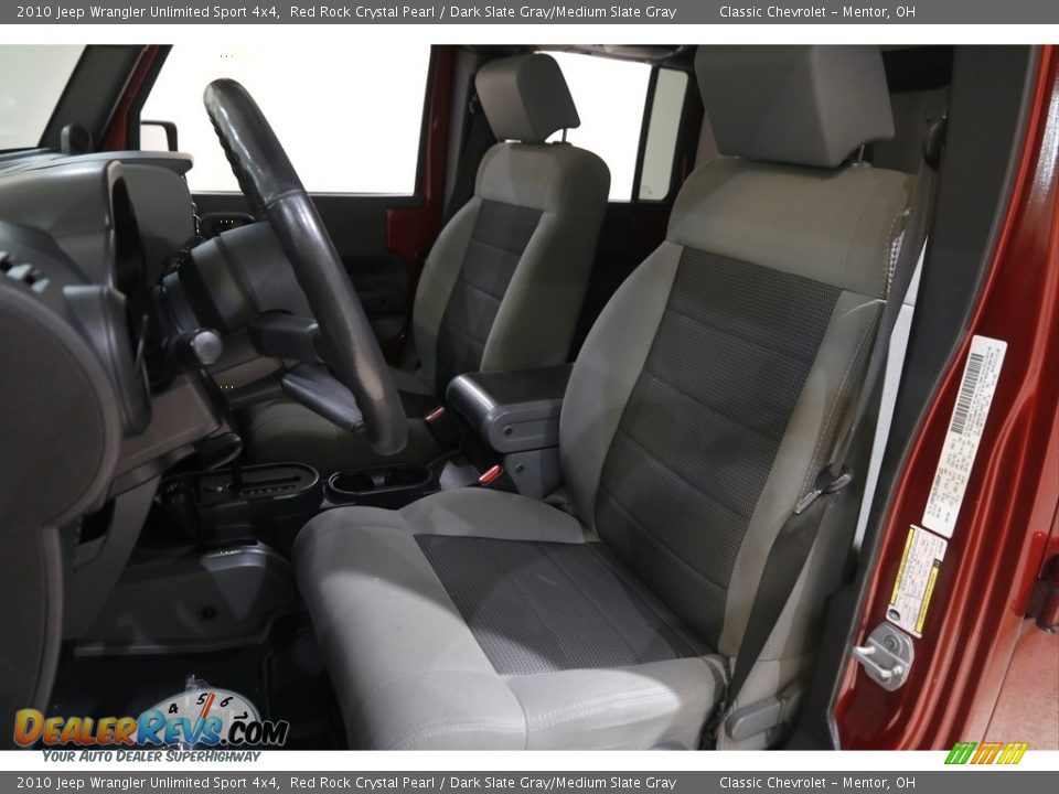 2010 Jeep Wrangler Unlimited Sport 4x4 Red Rock Crystal Pearl / Dark Slate Gray/Medium Slate Gray Photo #5