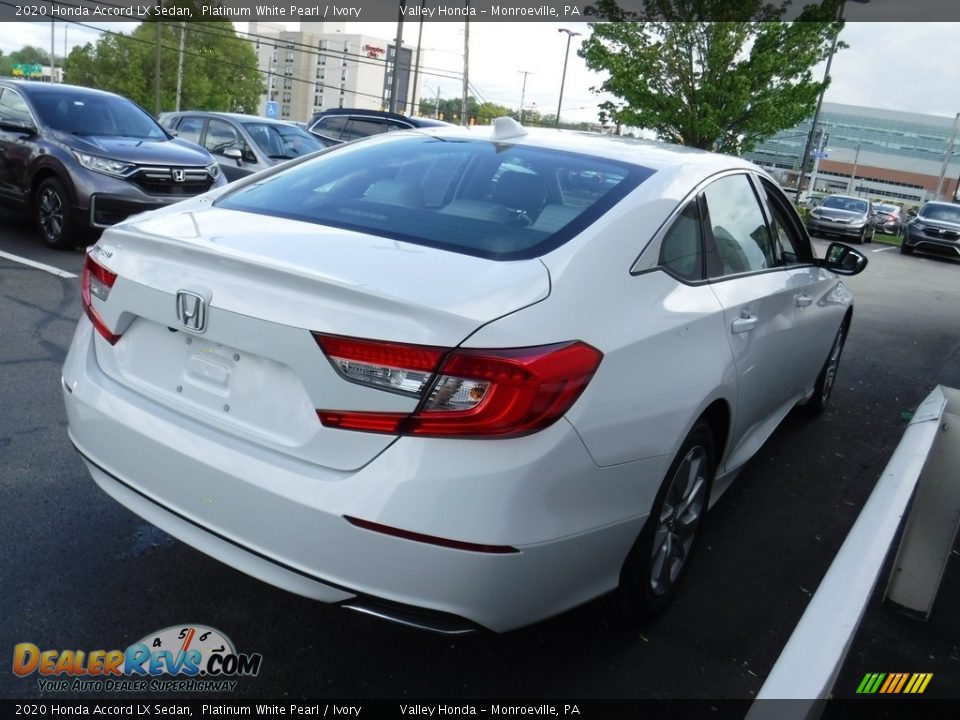 2020 Honda Accord LX Sedan Platinum White Pearl / Ivory Photo #6