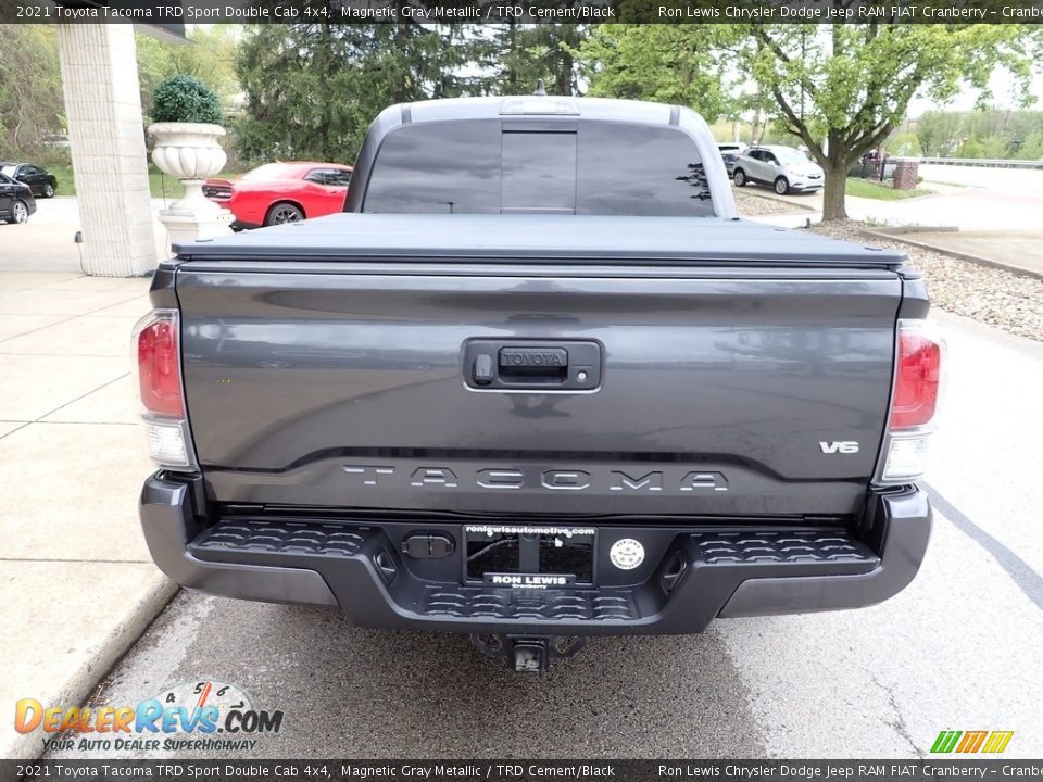 2021 Toyota Tacoma TRD Sport Double Cab 4x4 Magnetic Gray Metallic / TRD Cement/Black Photo #6