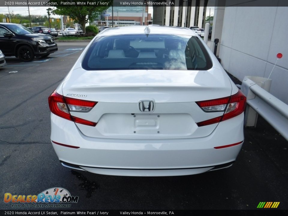 2020 Honda Accord LX Sedan Platinum White Pearl / Ivory Photo #7