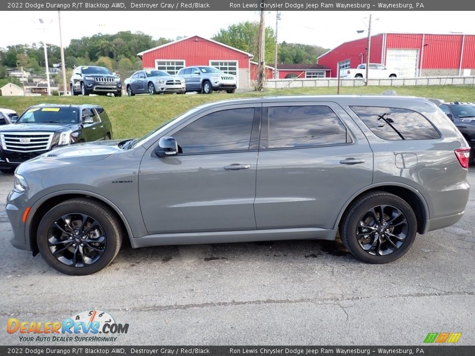 2022 Dodge Durango R/T Blacktop AWD Destroyer Gray / Red/Black Photo #2