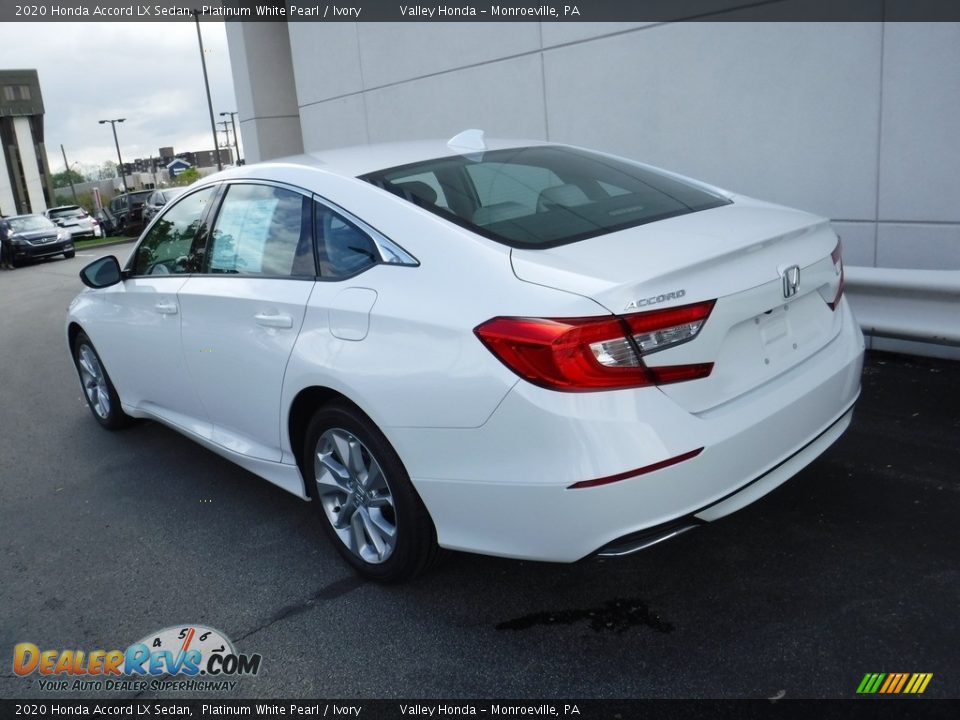 2020 Honda Accord LX Sedan Platinum White Pearl / Ivory Photo #8