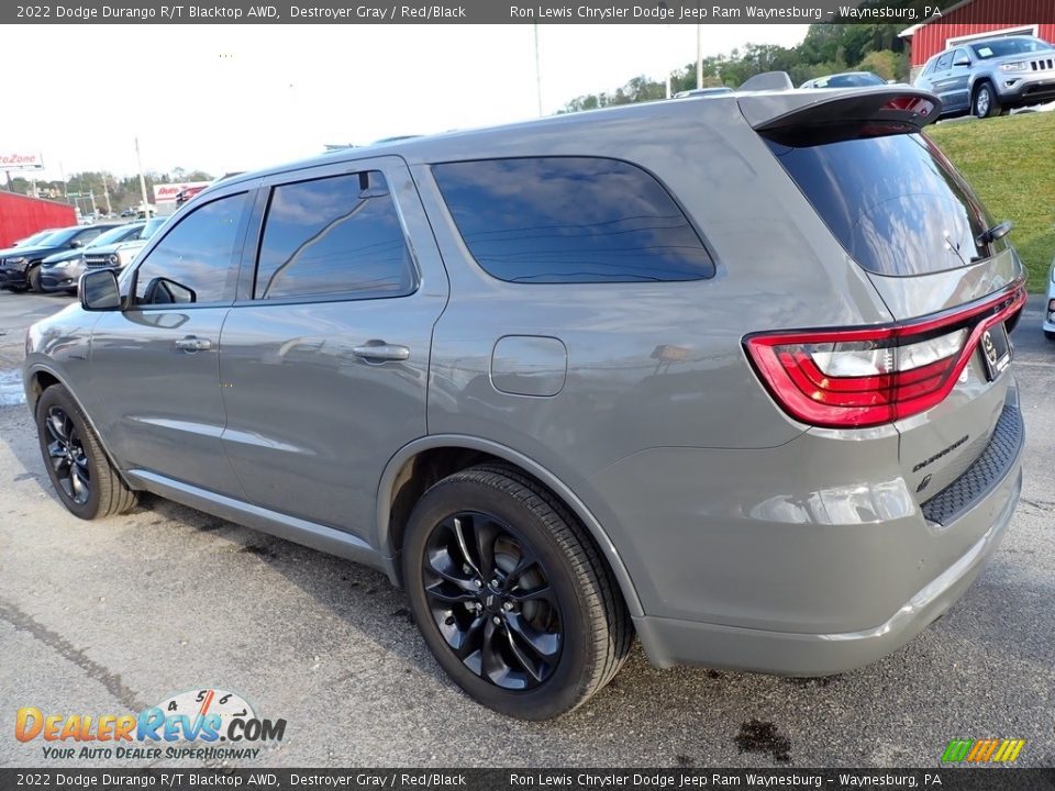 2022 Dodge Durango R/T Blacktop AWD Destroyer Gray / Red/Black Photo #3