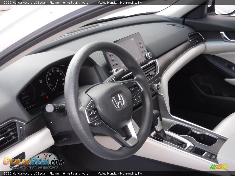 2020 Honda Accord LX Sedan Platinum White Pearl / Ivory Photo #10