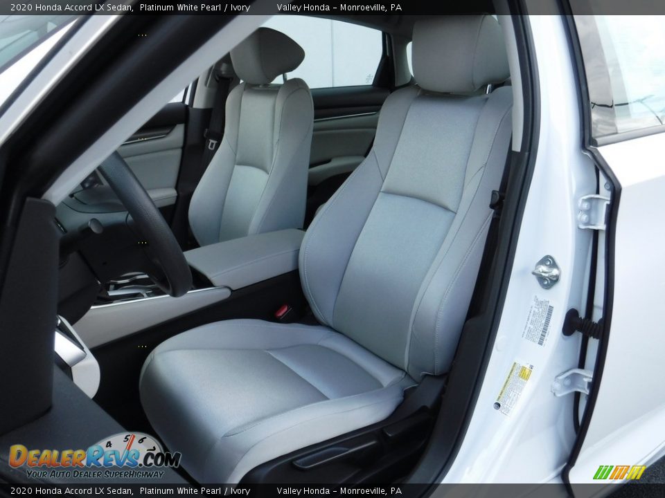 2020 Honda Accord LX Sedan Platinum White Pearl / Ivory Photo #11