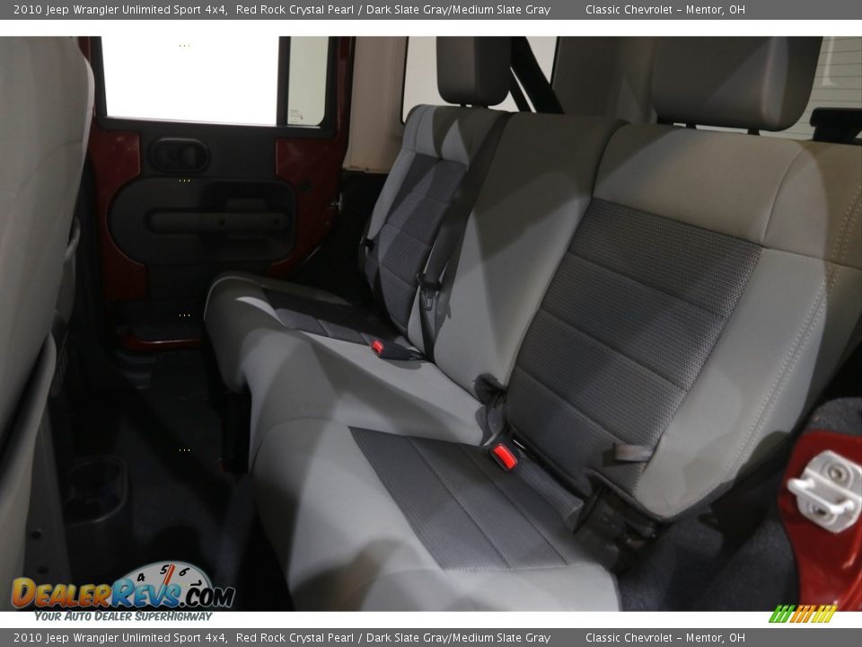2010 Jeep Wrangler Unlimited Sport 4x4 Red Rock Crystal Pearl / Dark Slate Gray/Medium Slate Gray Photo #14