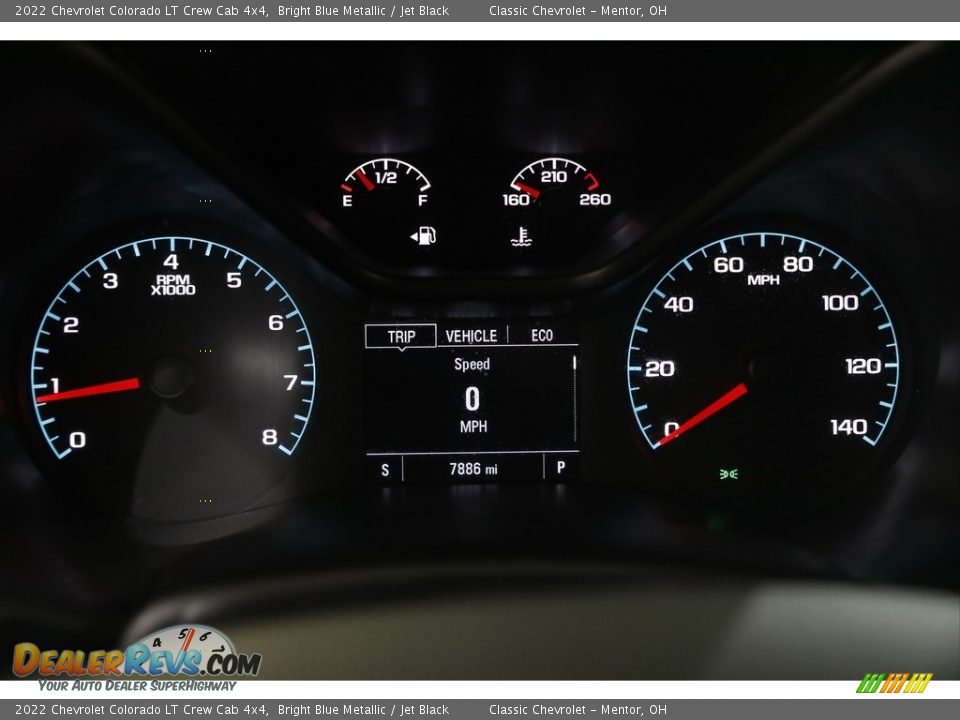 2022 Chevrolet Colorado LT Crew Cab 4x4 Bright Blue Metallic / Jet Black Photo #9