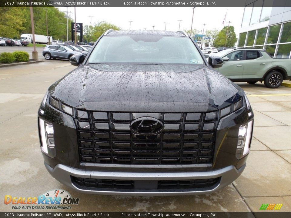 2023 Hyundai Palisade SEL AWD Abyss Black Pearl / Black Photo #8