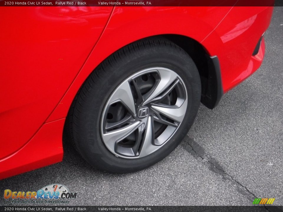 2020 Honda Civic LX Sedan Rallye Red / Black Photo #3