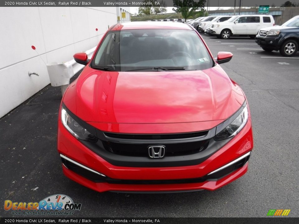 2020 Honda Civic LX Sedan Rallye Red / Black Photo #4