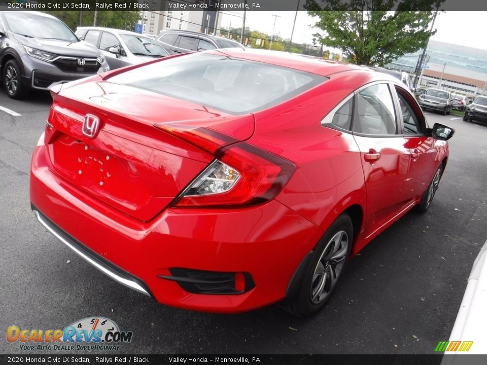 2020 Honda Civic LX Sedan Rallye Red / Black Photo #6