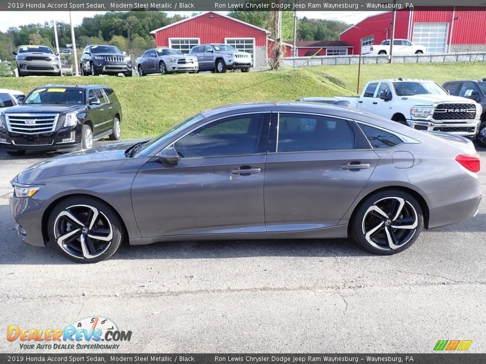 2019 Honda Accord Sport Sedan Modern Steel Metallic / Black Photo #2