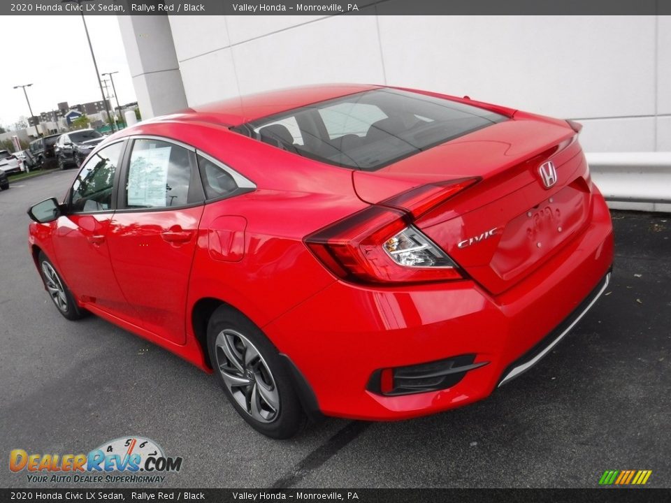 2020 Honda Civic LX Sedan Rallye Red / Black Photo #8