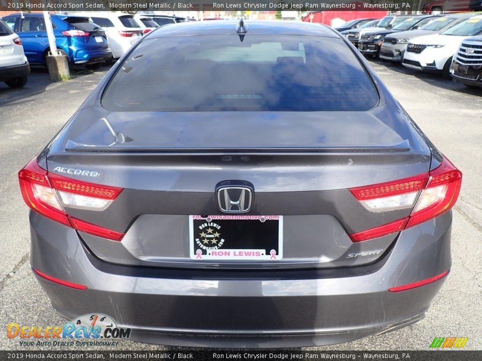 2019 Honda Accord Sport Sedan Modern Steel Metallic / Black Photo #4