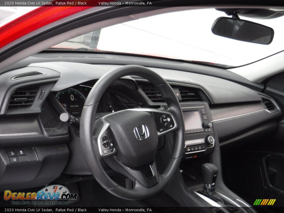 2020 Honda Civic LX Sedan Rallye Red / Black Photo #10