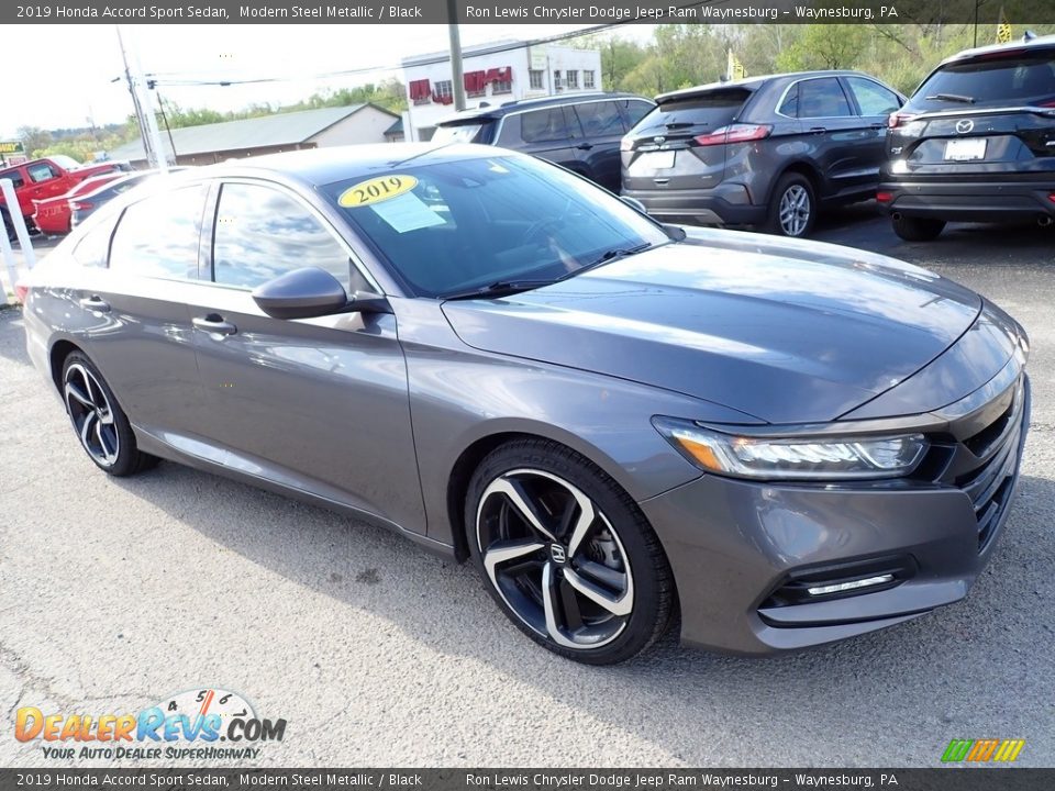 2019 Honda Accord Sport Sedan Modern Steel Metallic / Black Photo #7