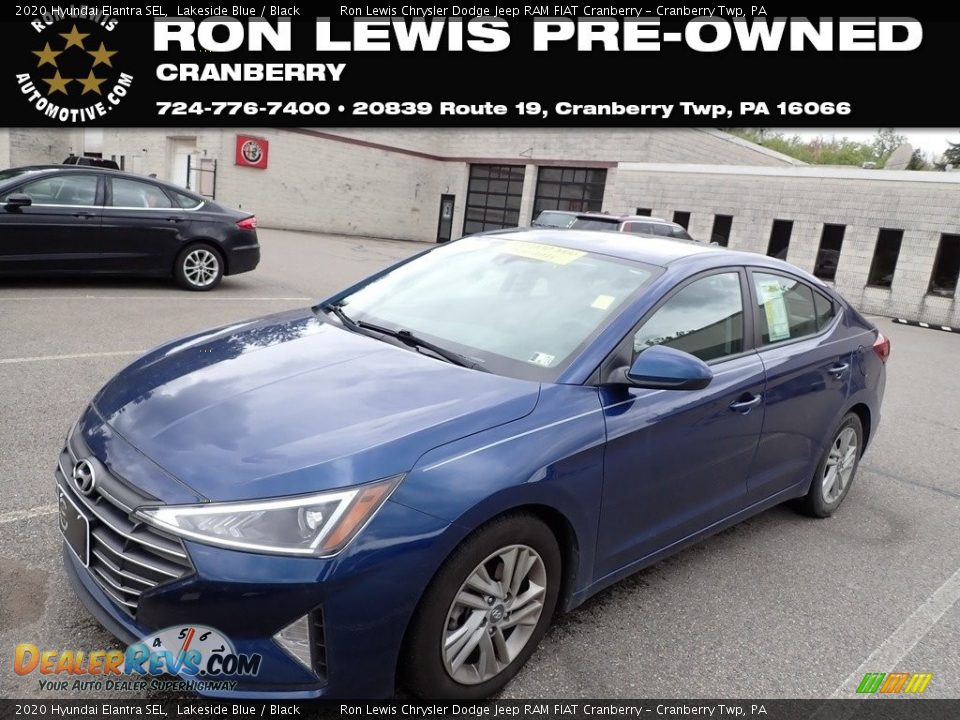 2020 Hyundai Elantra SEL Lakeside Blue / Black Photo #1