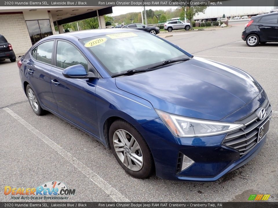 2020 Hyundai Elantra SEL Lakeside Blue / Black Photo #2