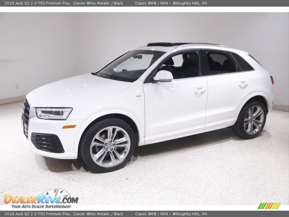 2018 Audi Q3 2.0 TFSI Premium Plus Glacier White Metallic / Black Photo #3