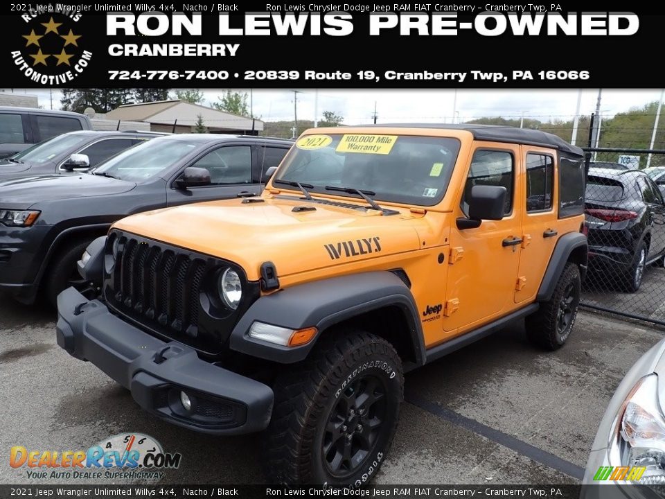 2021 Jeep Wrangler Unlimited Willys 4x4 Nacho / Black Photo #1