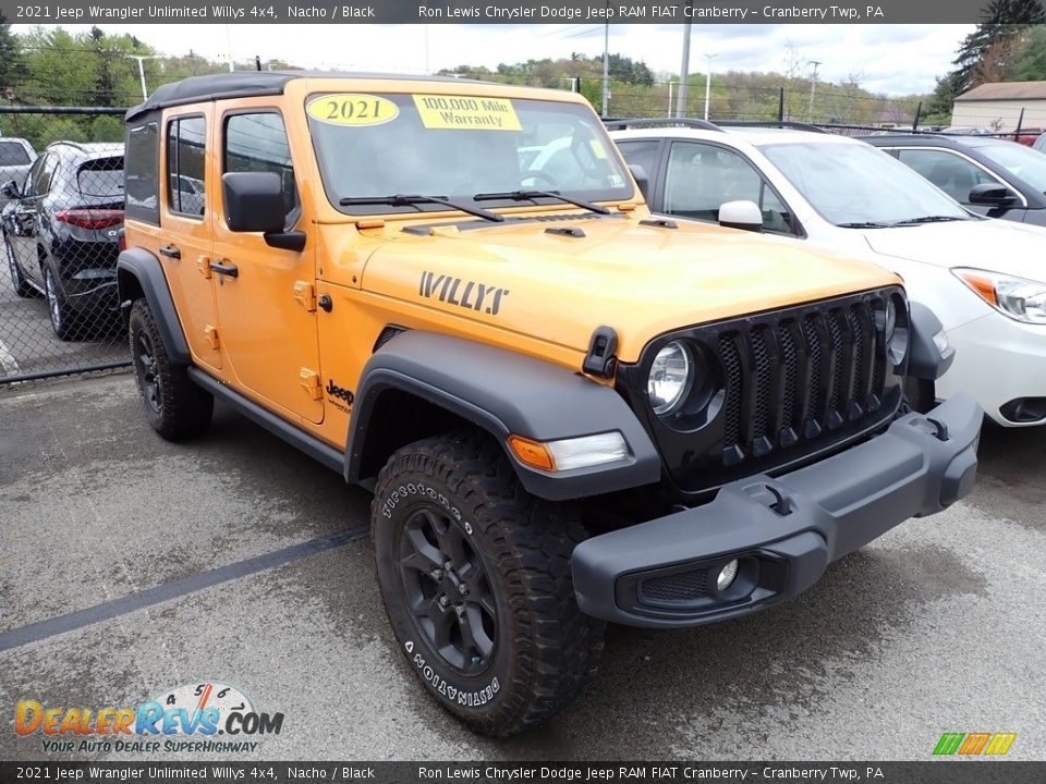 2021 Jeep Wrangler Unlimited Willys 4x4 Nacho / Black Photo #3