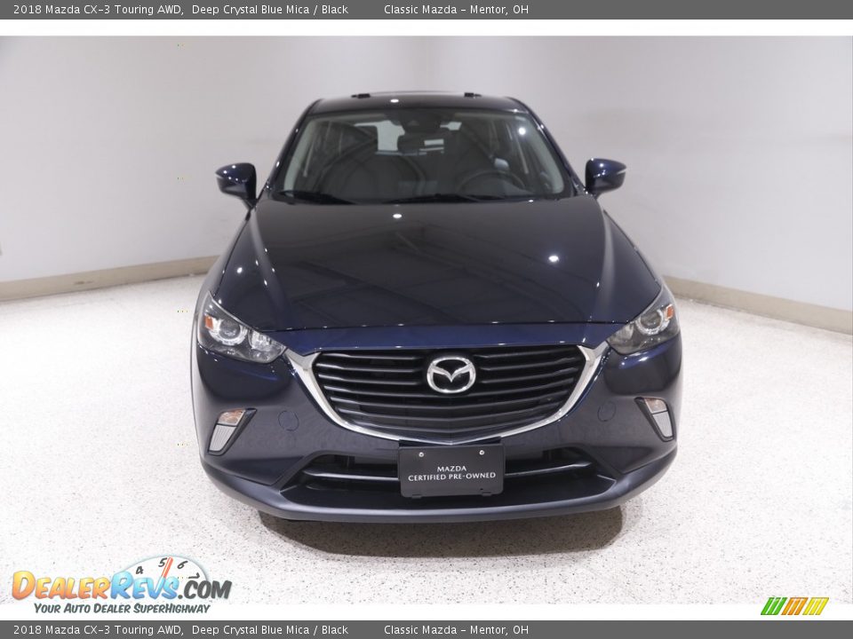 2018 Mazda CX-3 Touring AWD Deep Crystal Blue Mica / Black Photo #2