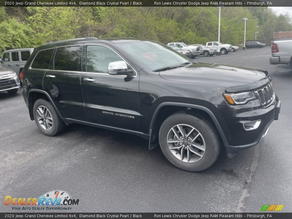 Diamond Black Crystal Pearl 2020 Jeep Grand Cherokee Limited 4x4 Photo #4