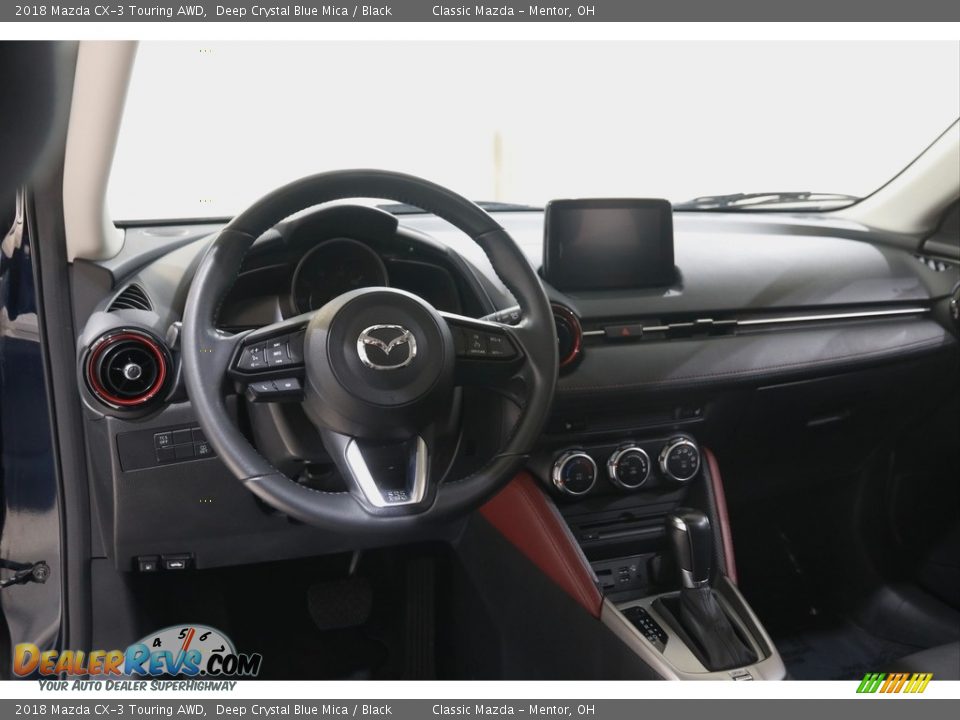 2018 Mazda CX-3 Touring AWD Deep Crystal Blue Mica / Black Photo #6