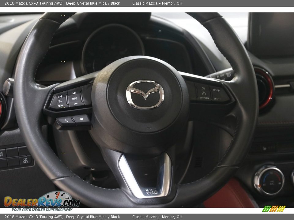 2018 Mazda CX-3 Touring AWD Deep Crystal Blue Mica / Black Photo #7