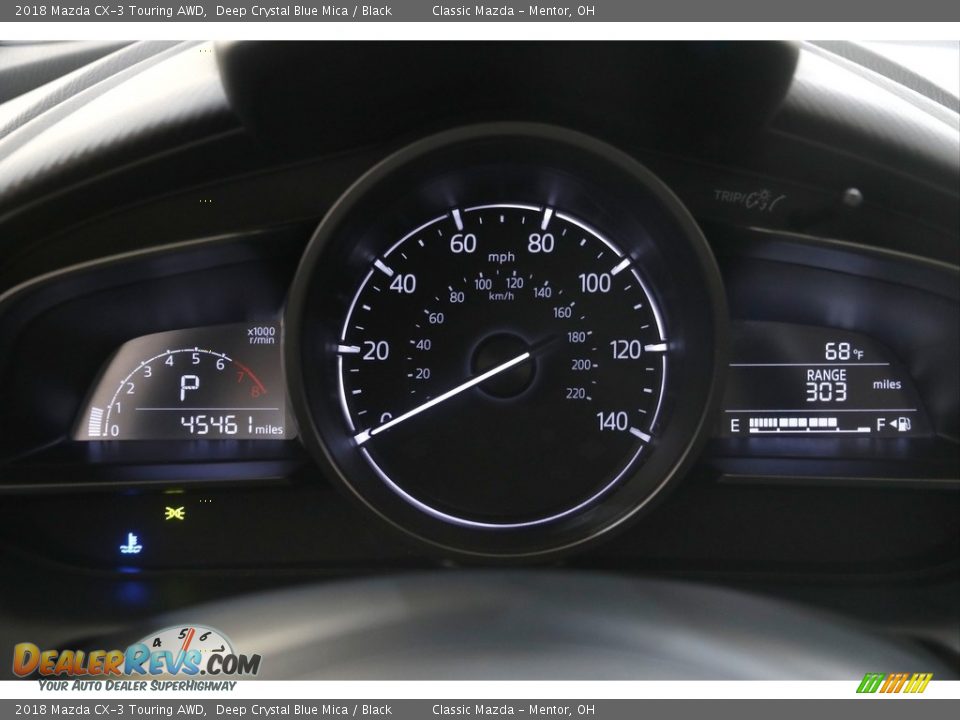 2018 Mazda CX-3 Touring AWD Deep Crystal Blue Mica / Black Photo #8