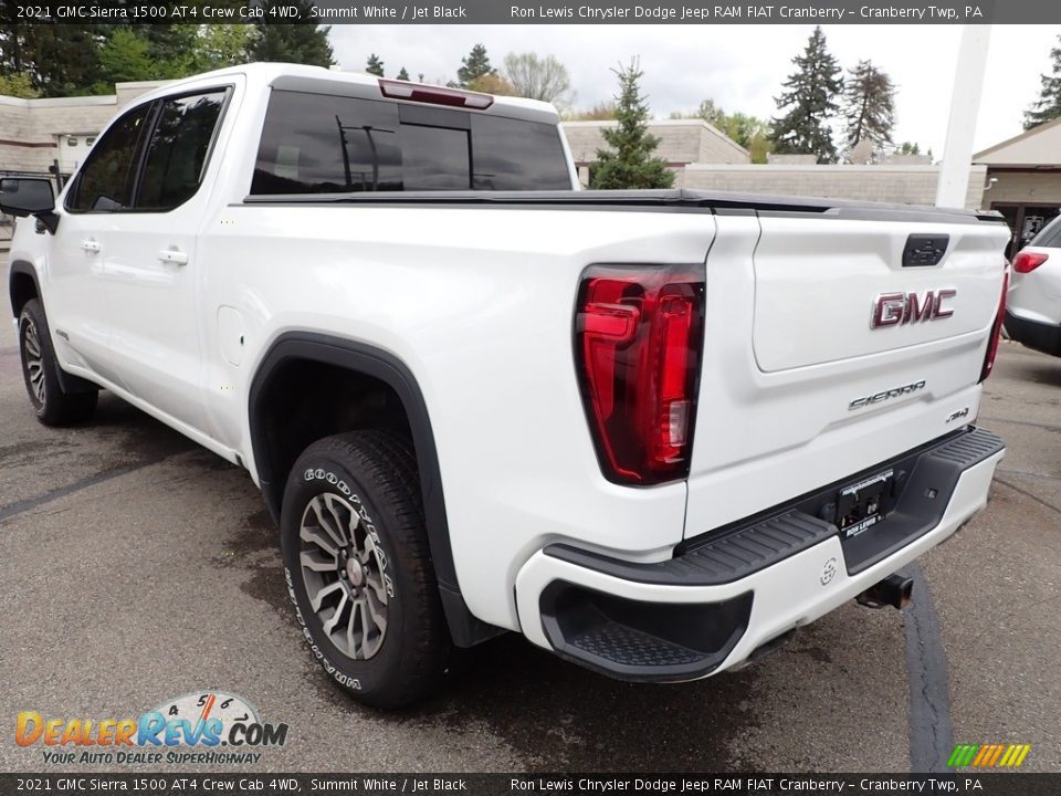 2021 GMC Sierra 1500 AT4 Crew Cab 4WD Summit White / Jet Black Photo #4