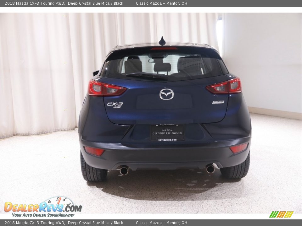 2018 Mazda CX-3 Touring AWD Deep Crystal Blue Mica / Black Photo #18