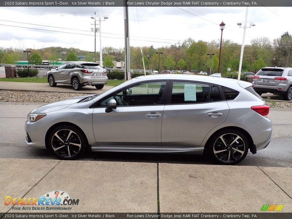 2020 Subaru Impreza Sport 5-Door Ice Silver Metallic / Black Photo #5