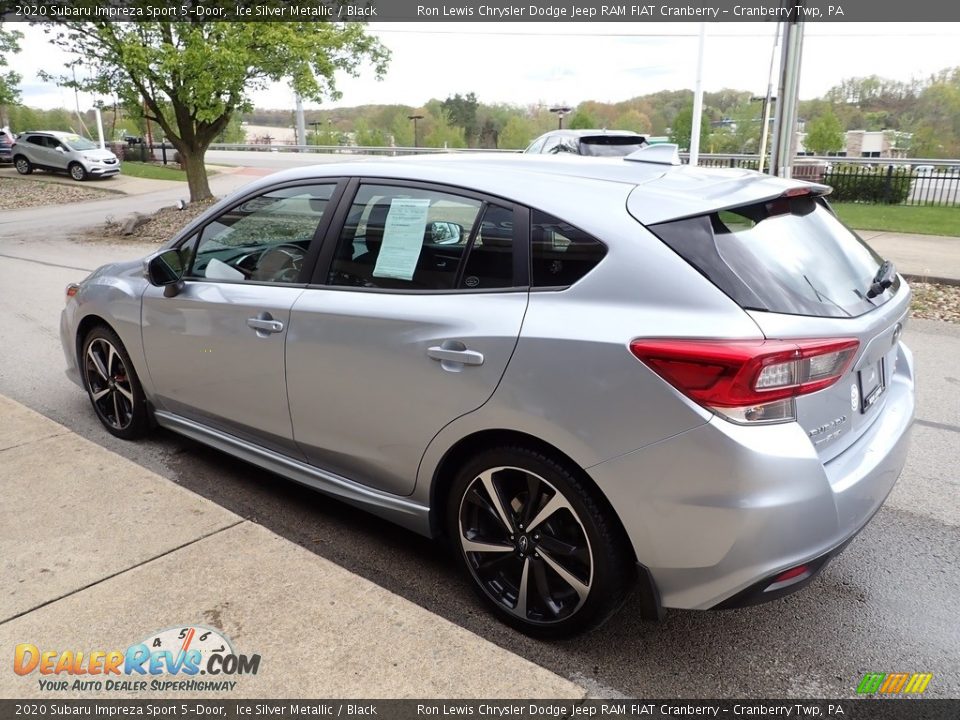 2020 Subaru Impreza Sport 5-Door Ice Silver Metallic / Black Photo #6