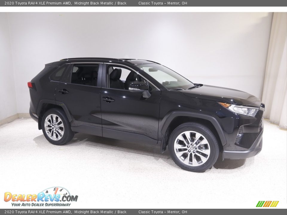 2020 Toyota RAV4 XLE Premium AWD Midnight Black Metallic / Black Photo #1