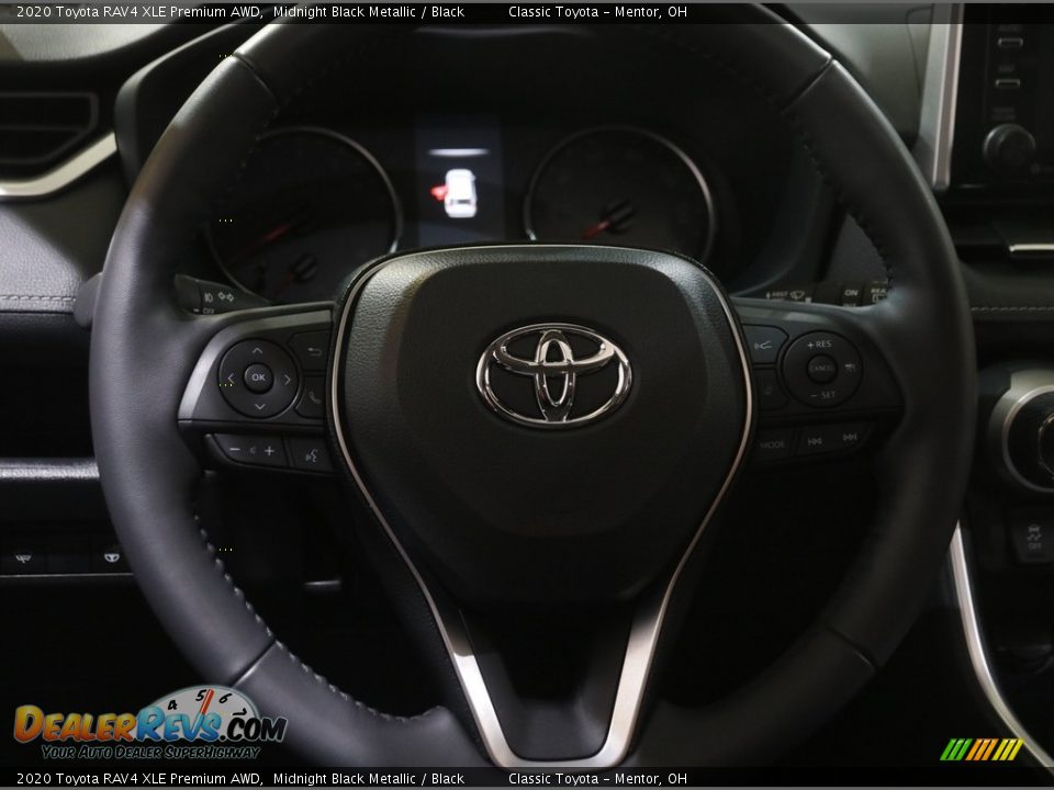 2020 Toyota RAV4 XLE Premium AWD Midnight Black Metallic / Black Photo #7