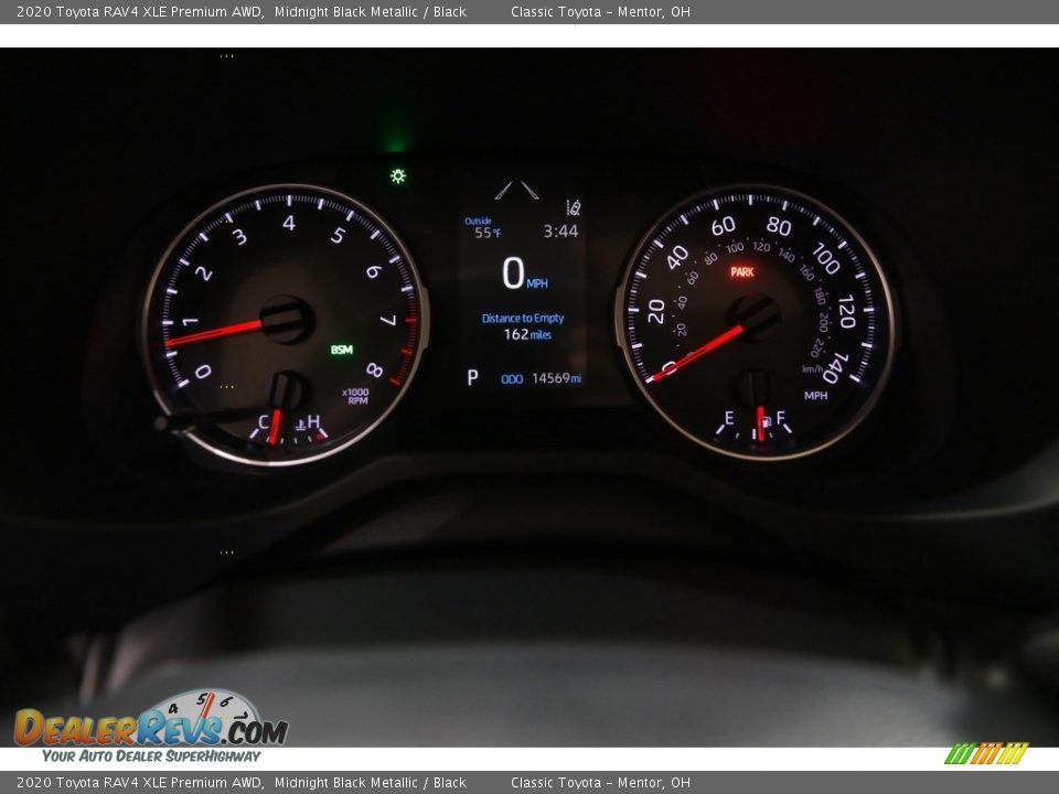 2020 Toyota RAV4 XLE Premium AWD Midnight Black Metallic / Black Photo #8