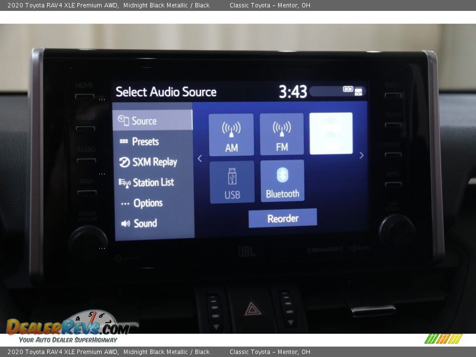 2020 Toyota RAV4 XLE Premium AWD Midnight Black Metallic / Black Photo #11