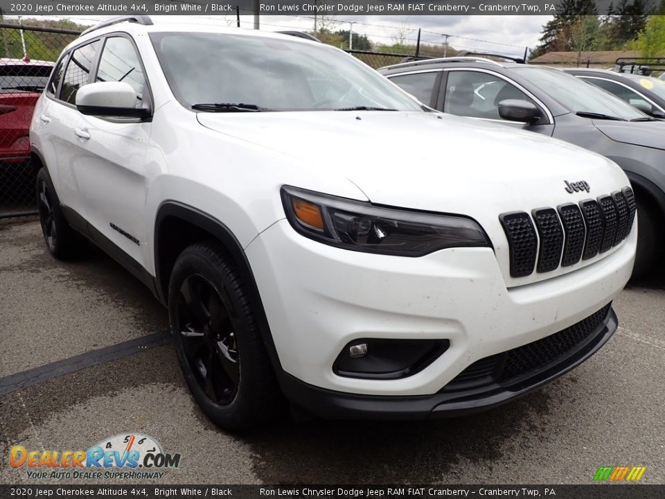 2020 Jeep Cherokee Altitude 4x4 Bright White / Black Photo #4