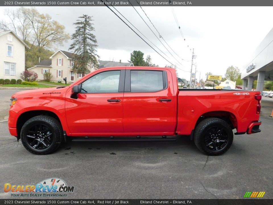 Red Hot 2023 Chevrolet Silverado 1500 Custom Crew Cab 4x4 Photo #13