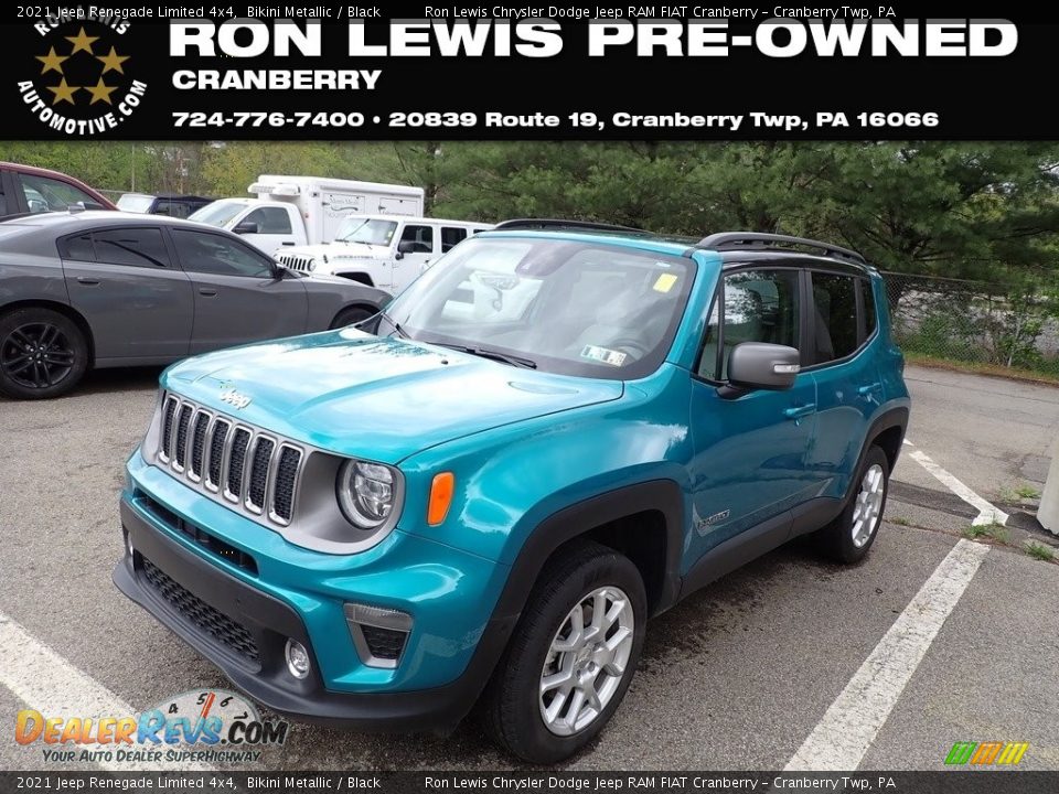 2021 Jeep Renegade Limited 4x4 Bikini Metallic / Black Photo #1