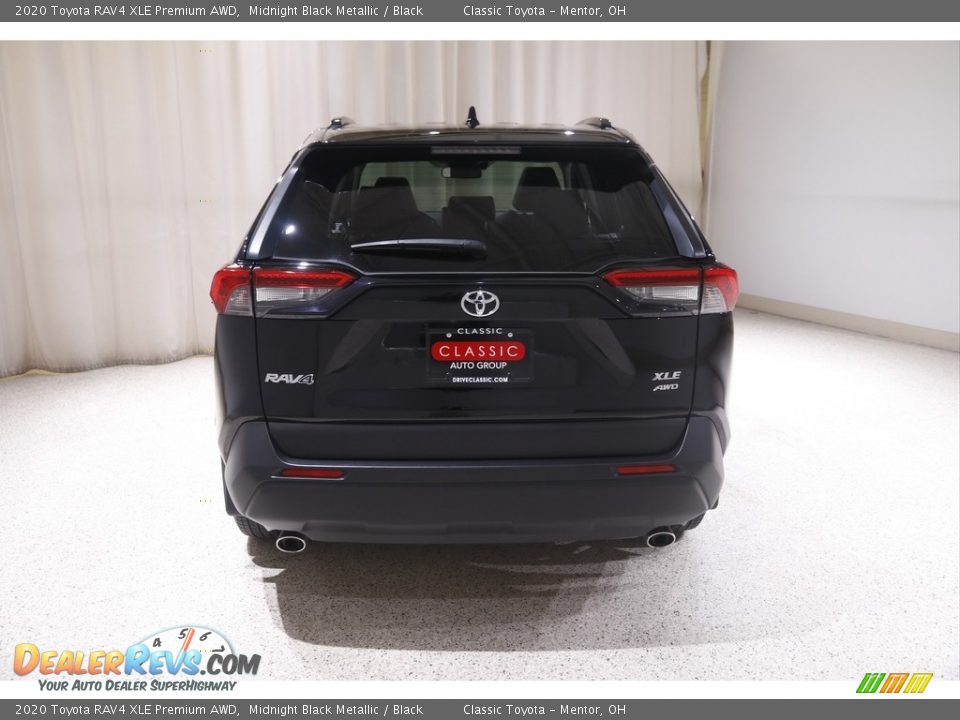 2020 Toyota RAV4 XLE Premium AWD Midnight Black Metallic / Black Photo #23