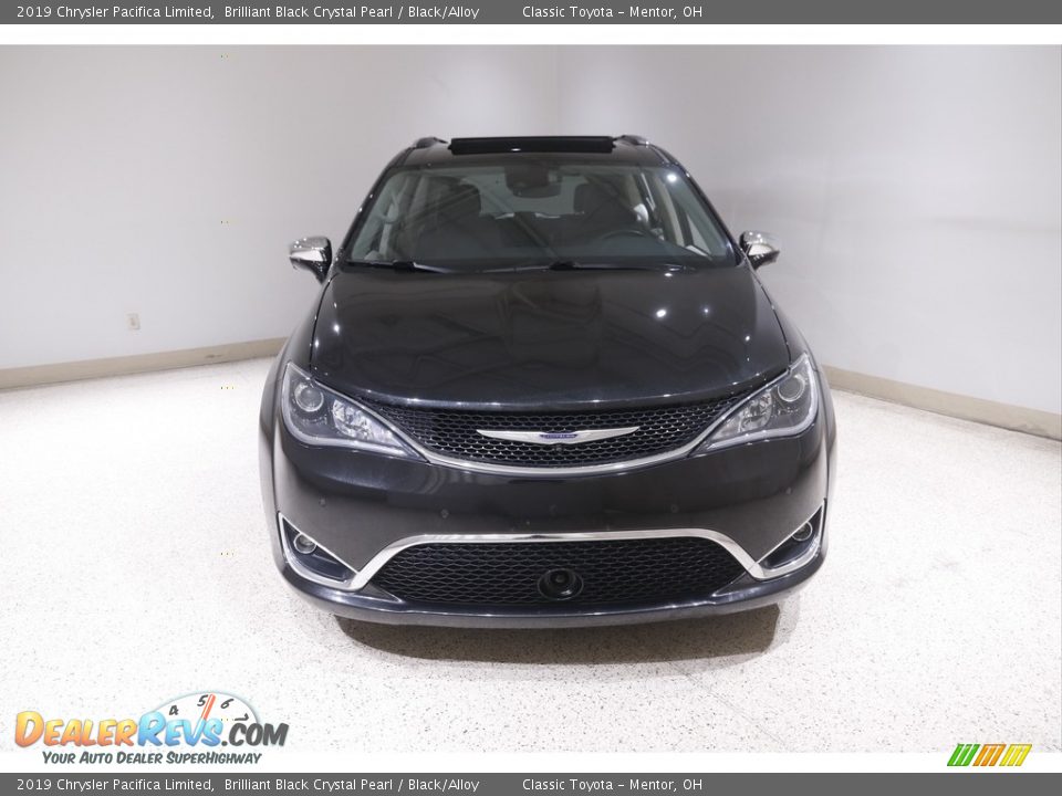 2019 Chrysler Pacifica Limited Brilliant Black Crystal Pearl / Black/Alloy Photo #2
