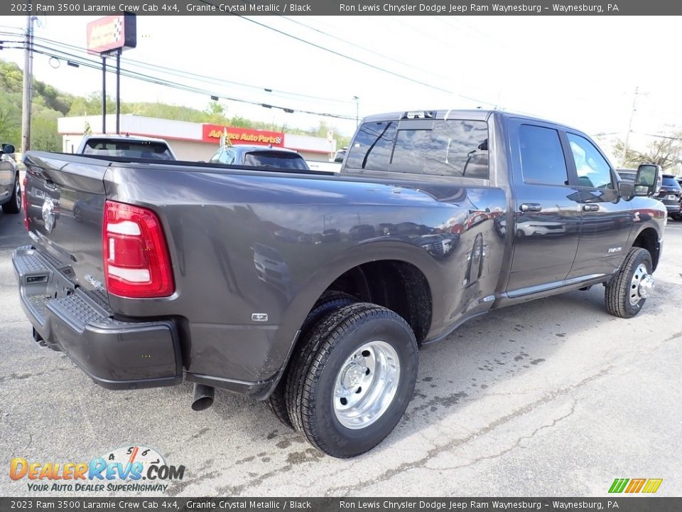 2023 Ram 3500 Laramie Crew Cab 4x4 Granite Crystal Metallic / Black Photo #6