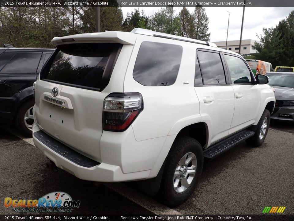 2015 Toyota 4Runner SR5 4x4 Blizzard White / Graphite Photo #3