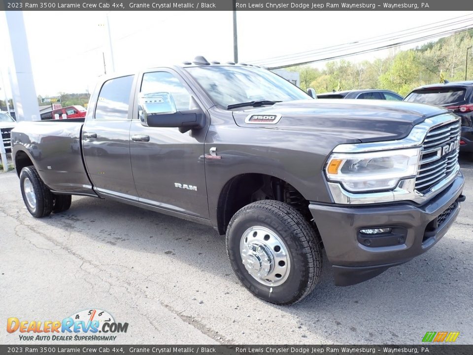 Front 3/4 View of 2023 Ram 3500 Laramie Crew Cab 4x4 Photo #8