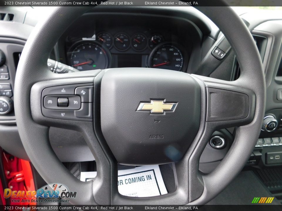 2023 Chevrolet Silverado 1500 Custom Crew Cab 4x4 Steering Wheel Photo #23